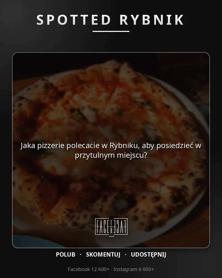 Jaka pizzerie polecacie w Rybniku, aby posiedzieć w przytulnym miejscu?